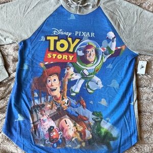 Disney Parks Toy Story Hooded Long Sleeve Shirt Medium